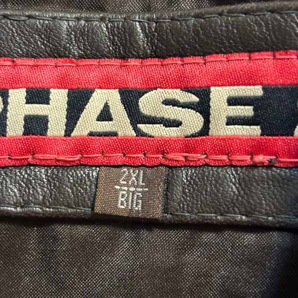 Vintage Phase 2 Brown Leather Vest Men’s Big and Tall 2X - Picture 3 of 13